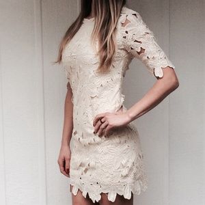 Lace shift dress